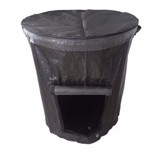 Plastic Durable 272L Folding Grow Bag PP Waterproof Landscape Garden Waste Bag with Handle Sacks